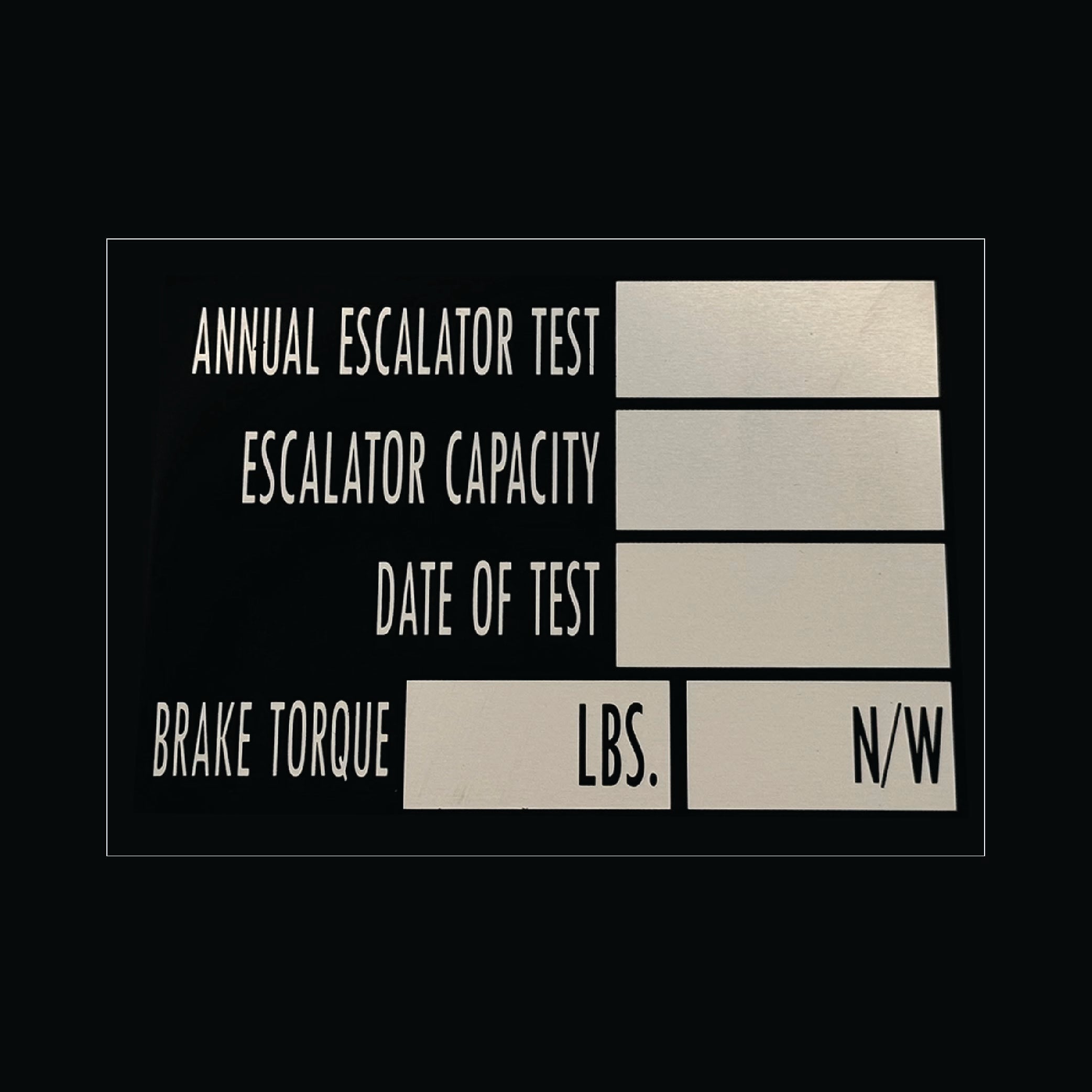 Annual Escalator Test
