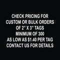2" x 3" Custom Tag