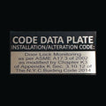 DLM Code Data Plate