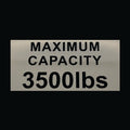 Maximum Capacity 3500 lbs