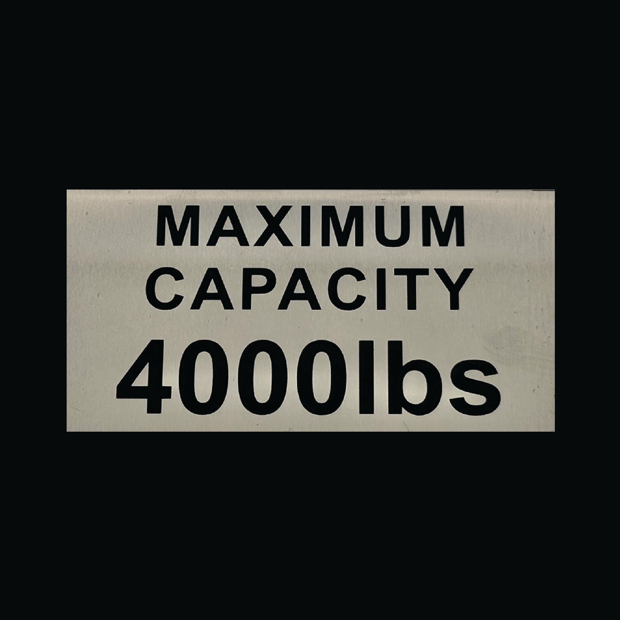 Maximum Capacity 4000 lbs